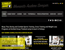 Tablet Screenshot of kombatgroup.com